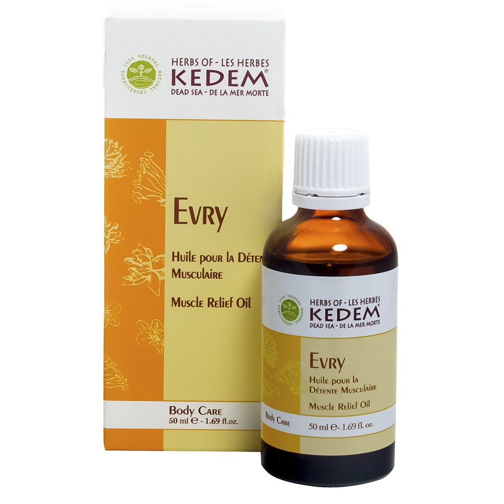 Evry －HEBREW Massage Oil for Muscles 50ml - Kedem Herbs Canada