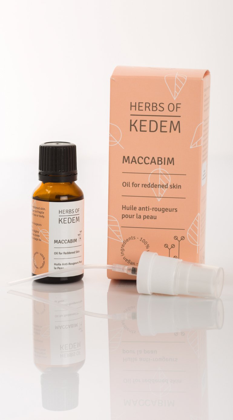 Maccabim Oil for Reddened Skin - Kedem Herbs Canada