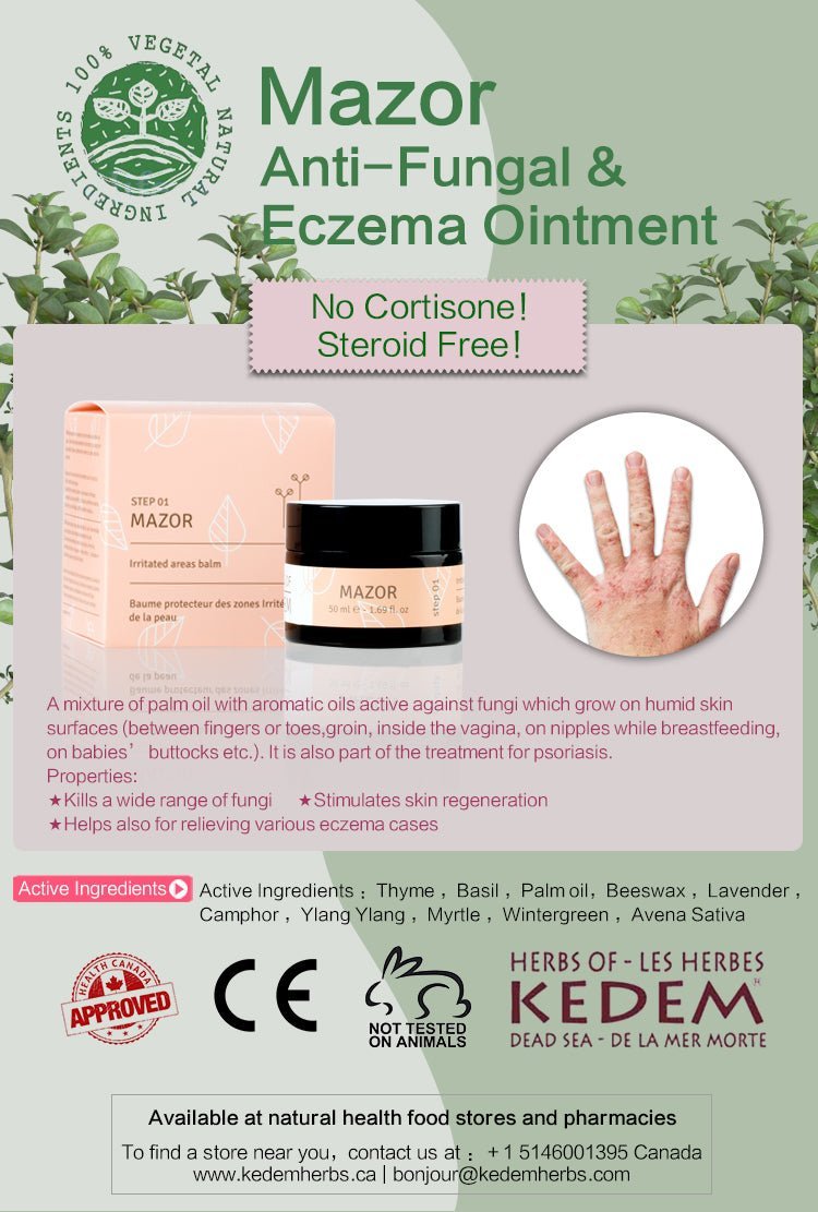 Mazor - Natural Cortisone-Free (50ML) - Kedem Herbs Canada